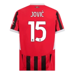 AC Milan Jovic #15 Fußballtrikots 2024-25 Heimtrikot Herren